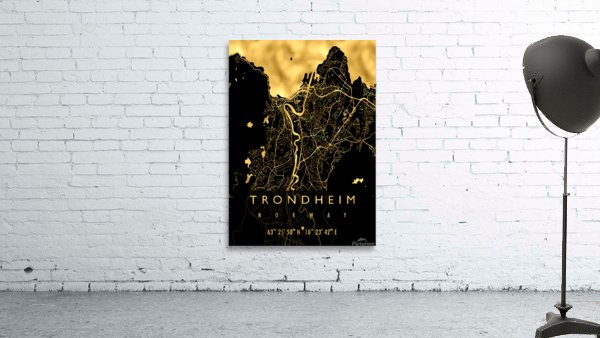 TRONDHEIM MAP NORWAY Wall Preview