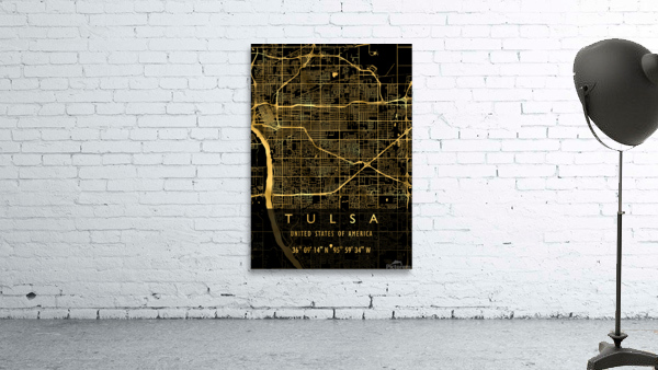 TULSA MAP USA Wall Preview