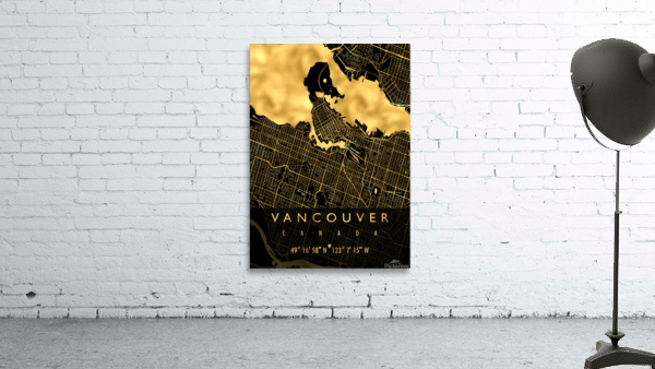 VANCOUVER MAP CANADA Wall Preview