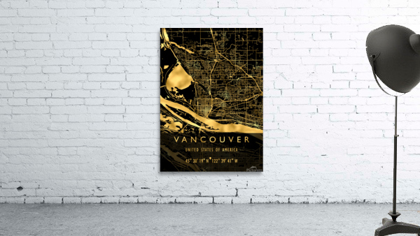 VANCOUVER MAP USA Wall Preview