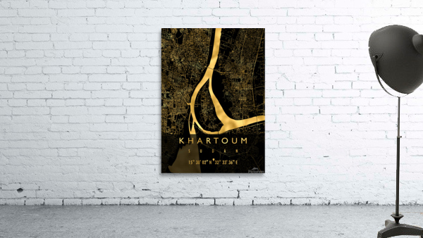 KHARTOUM MAP SUDAN Wall Preview