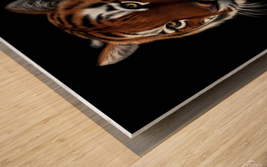 create a professional and realistic image of a ti Wood print