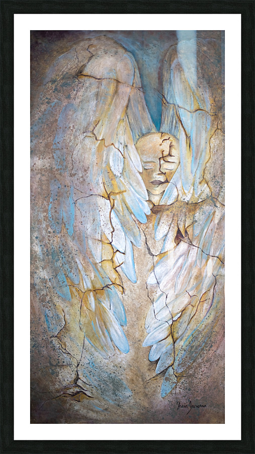 Angel & Child Picture Frame print