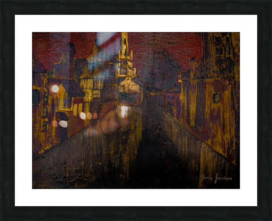 Chocolate Bruge Picture Frame print