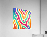 Water Fluid Rainbow  Acrylic Print