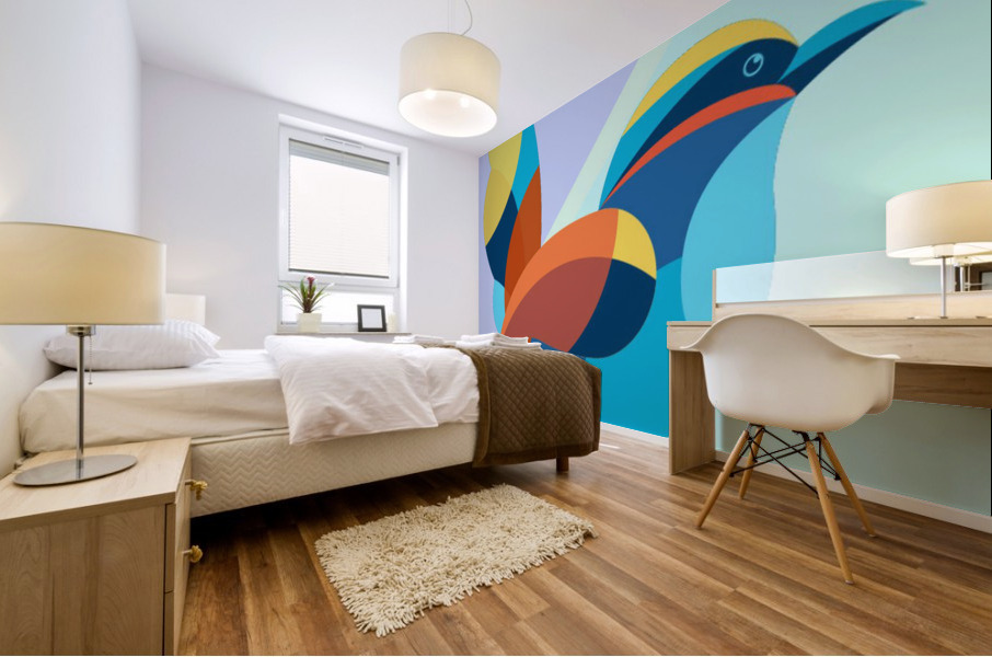 Old World Flycatcher Mural print