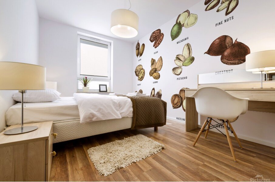 Nuts  Mural print