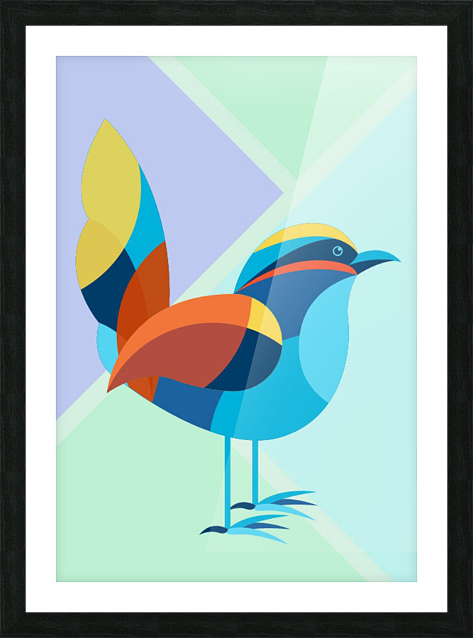 Old World Flycatcher Picture Frame print