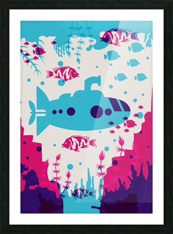 Submarine Adventures Picture Frame print