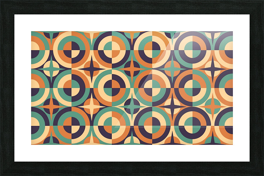 Vintage Geometric Picture Frame print