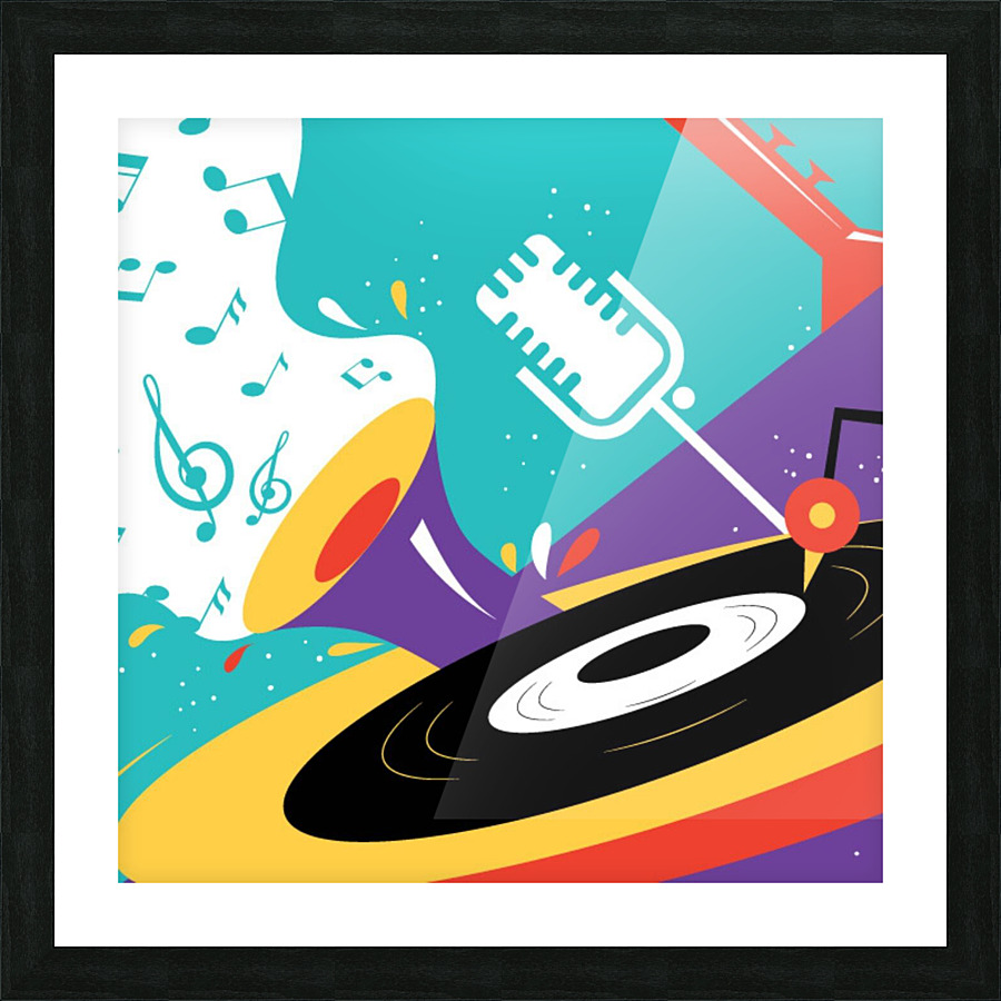 Festive Music Picture Frame print
