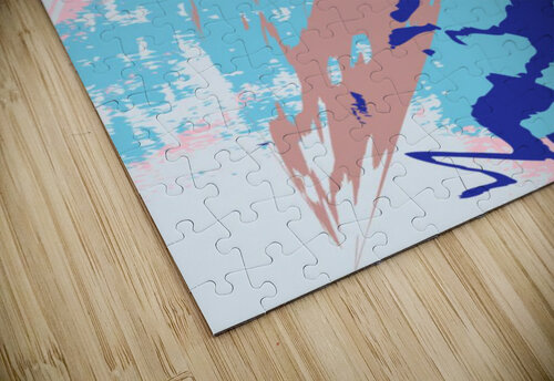 Abstract Brush Strokes Pagoda puzzle