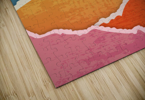 Abstract Mountains Pagoda puzzle