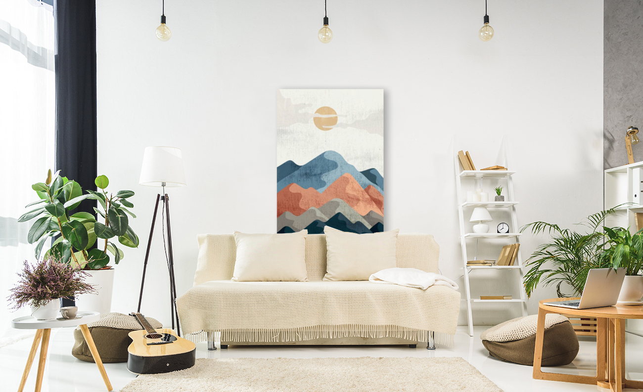 Abstract Mountain Reproduction