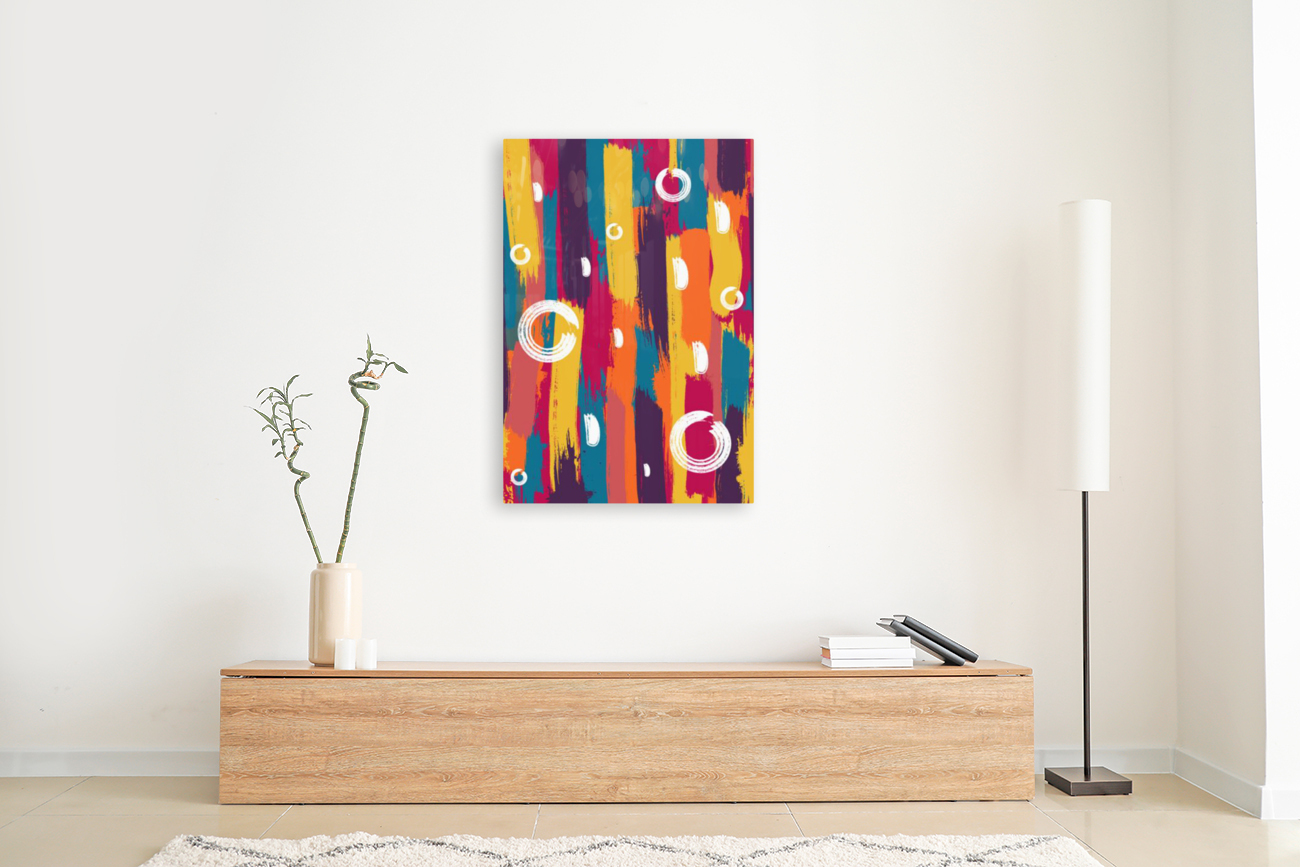 Warm Brush Strokes Reproduction