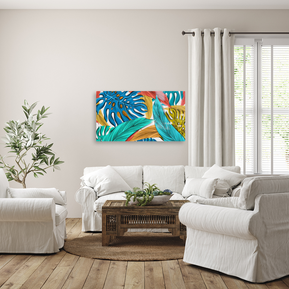 Color Pop Leaves  Reproduction