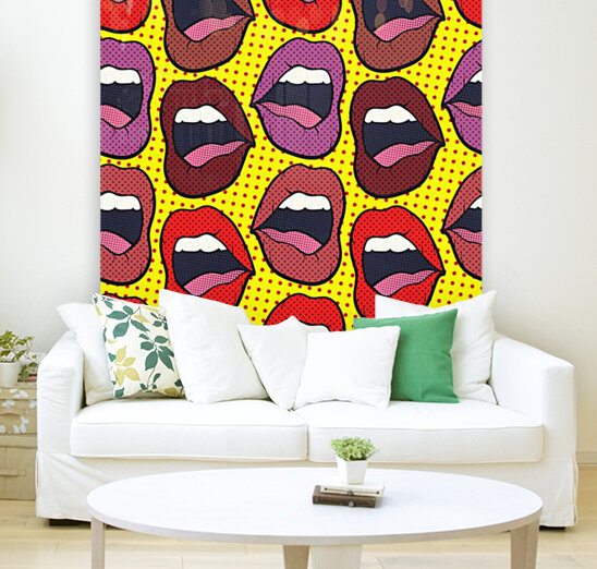 Pop Art Lips Reproduction