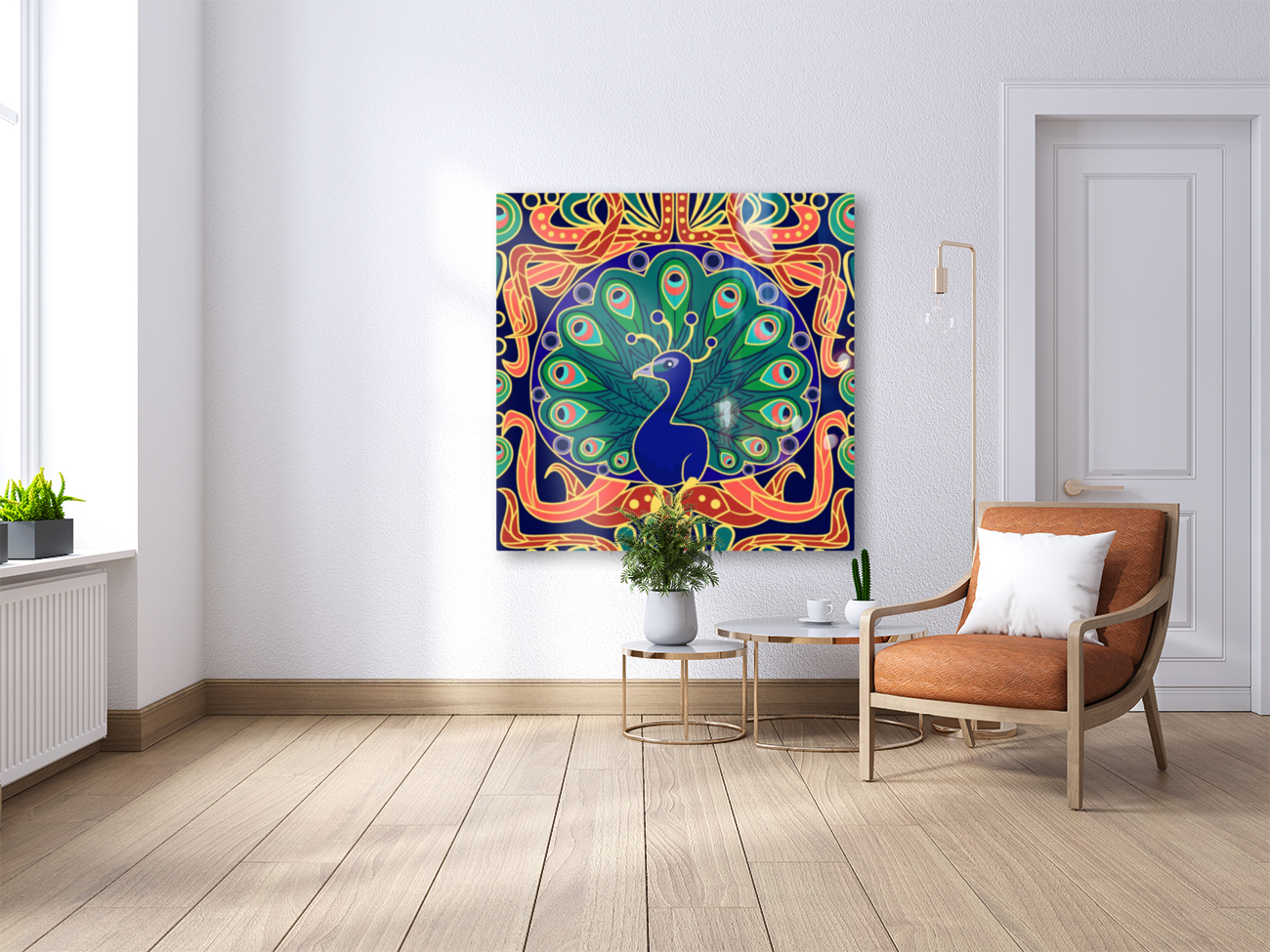 Nouveau Peacock Reproduction