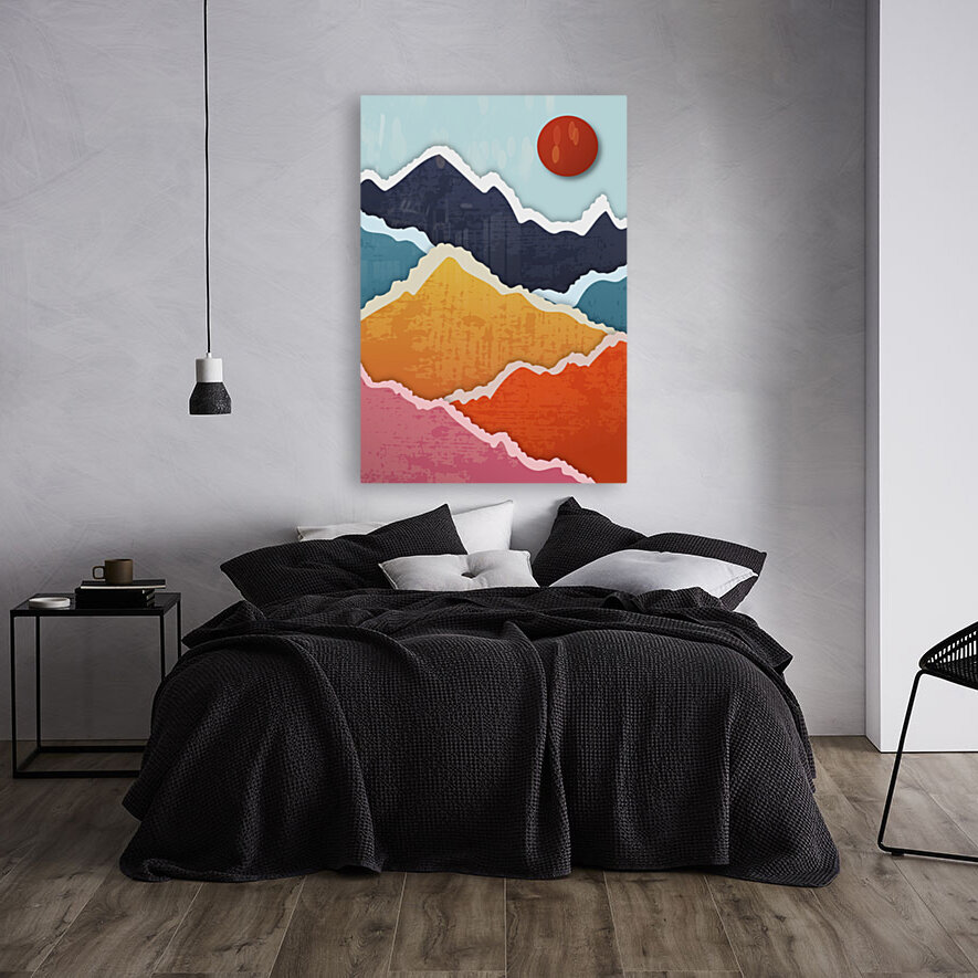Abstract Mountains Reproduction