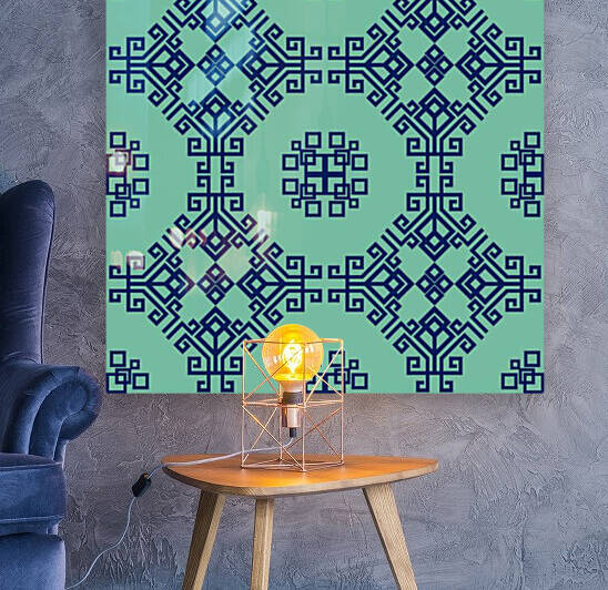 Vietnamese Geometric Pattern by Pagoda