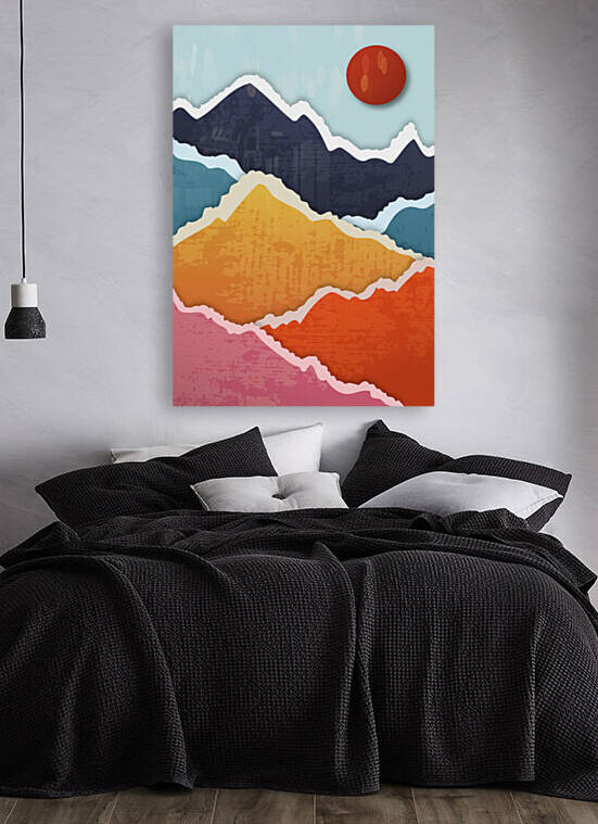 Abstract Mountains by Pagoda