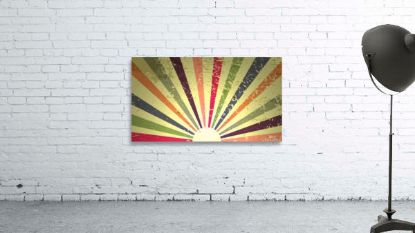 Vintage Sun Ray Wall Preview