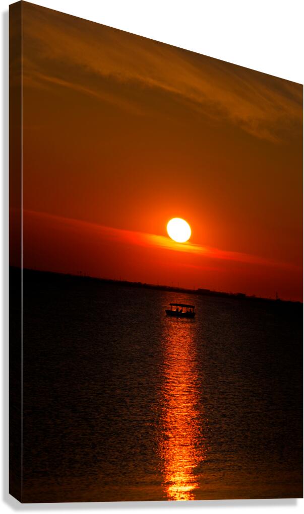 Sunset Ray on a Boat