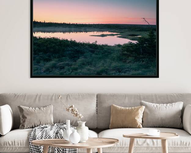 Marshland Pond Sunset by ALEXEROOT