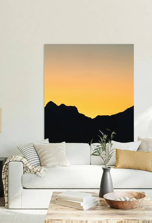 Mountains Silhouette Sunset Photography by ALEXEROOT