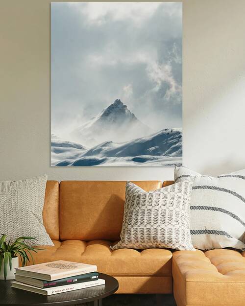 Snowy Mountain Peak Photography by ALEXEROOT