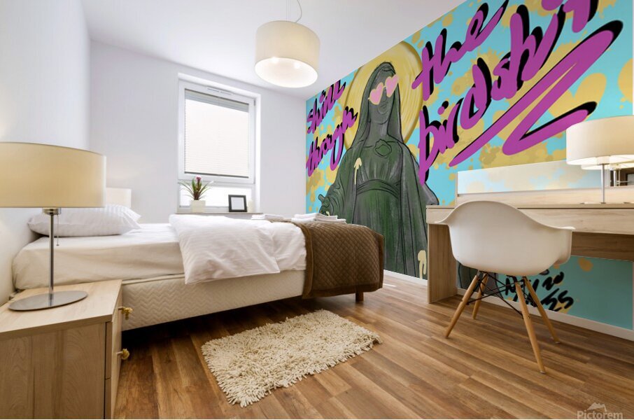 Shine Through the Birdshit Mural print