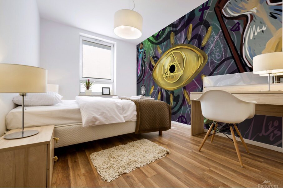 Intuitive art Mural print