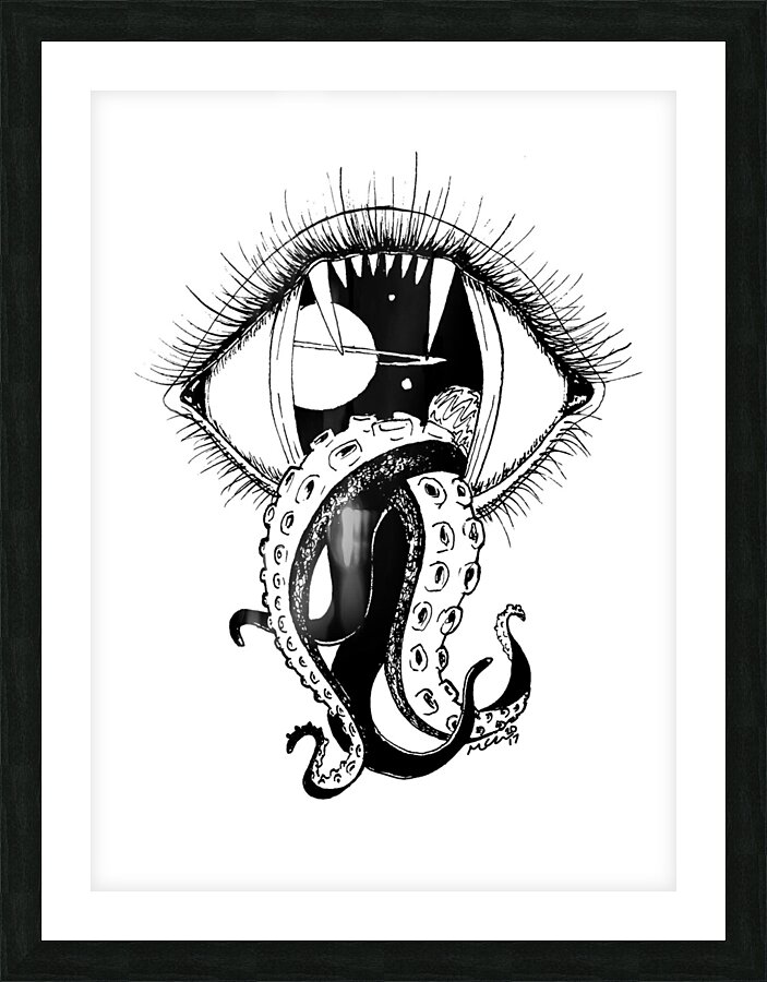 The All Seeing Eye Picture Frame print