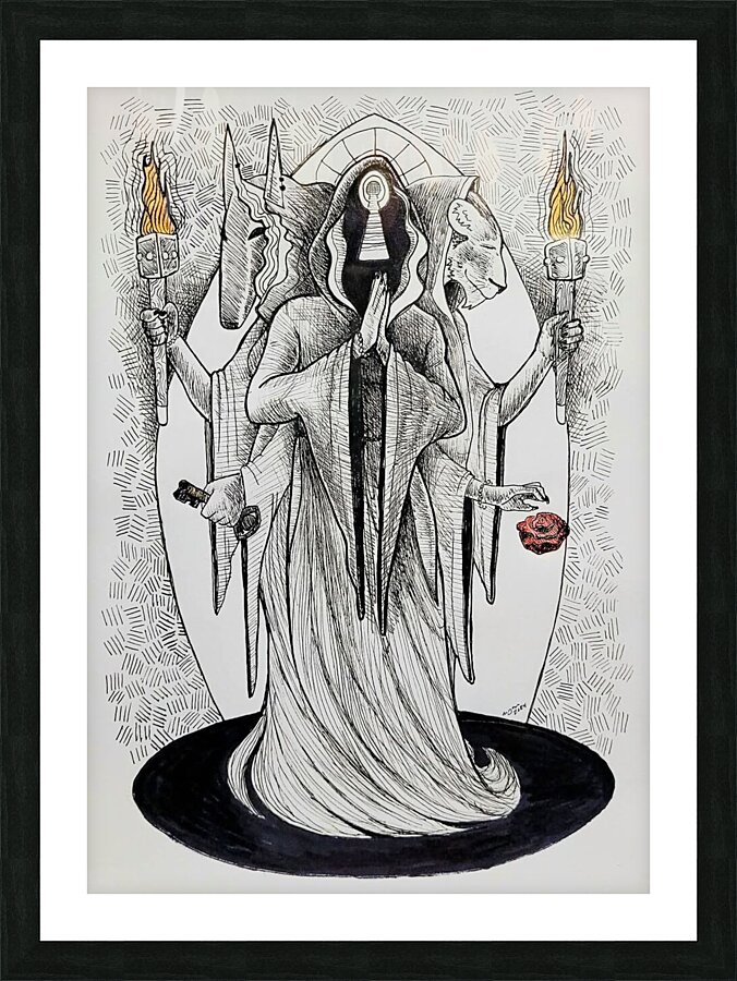 Hekate Triformis Picture Frame print