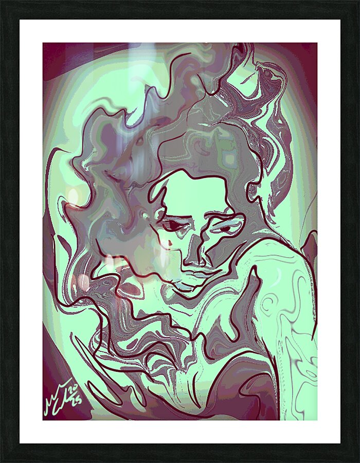 Inner flame Picture Frame print