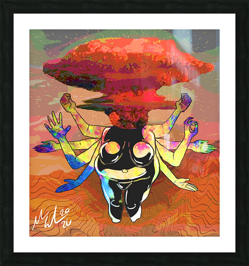 Crowned in Fallout Picture Frame print