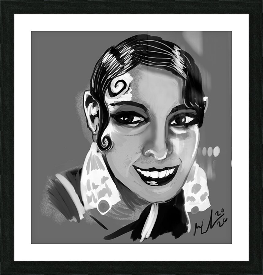 josphine baker Picture Frame print