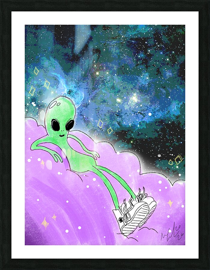 alien Picture Frame print