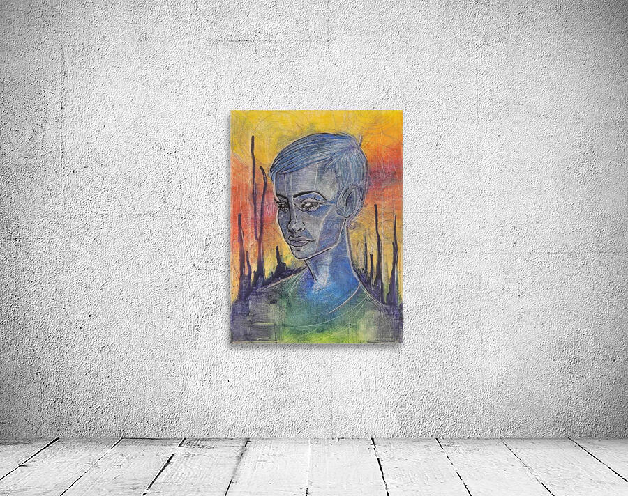 Blue Self Portrait Wall Preview