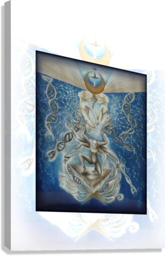 Moons.of.Amaterasu _ white background Canvas Print