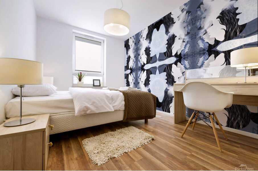 WPpATternBlue1 Mural print