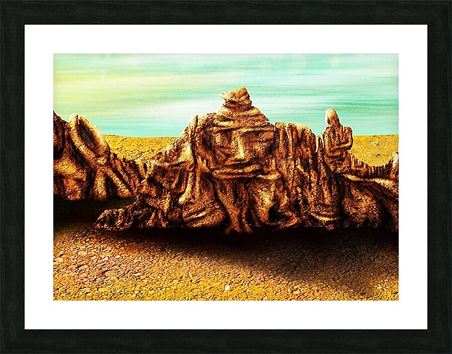 Desert.Stones Picture Frame print
