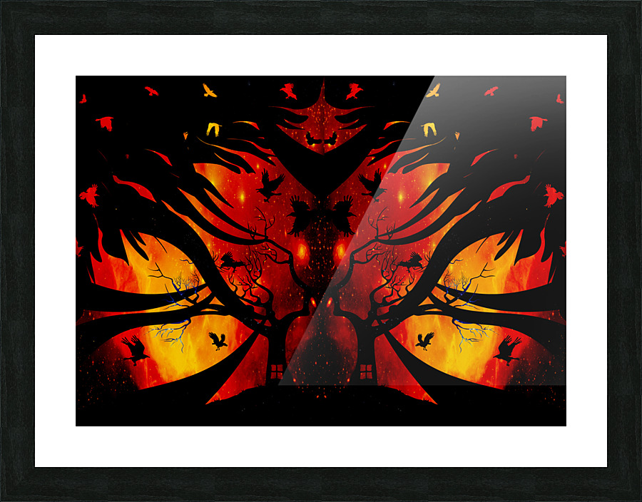 Red Fantasy Picture Frame print