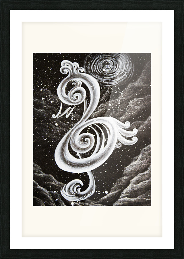 Little Swan Picture Frame print