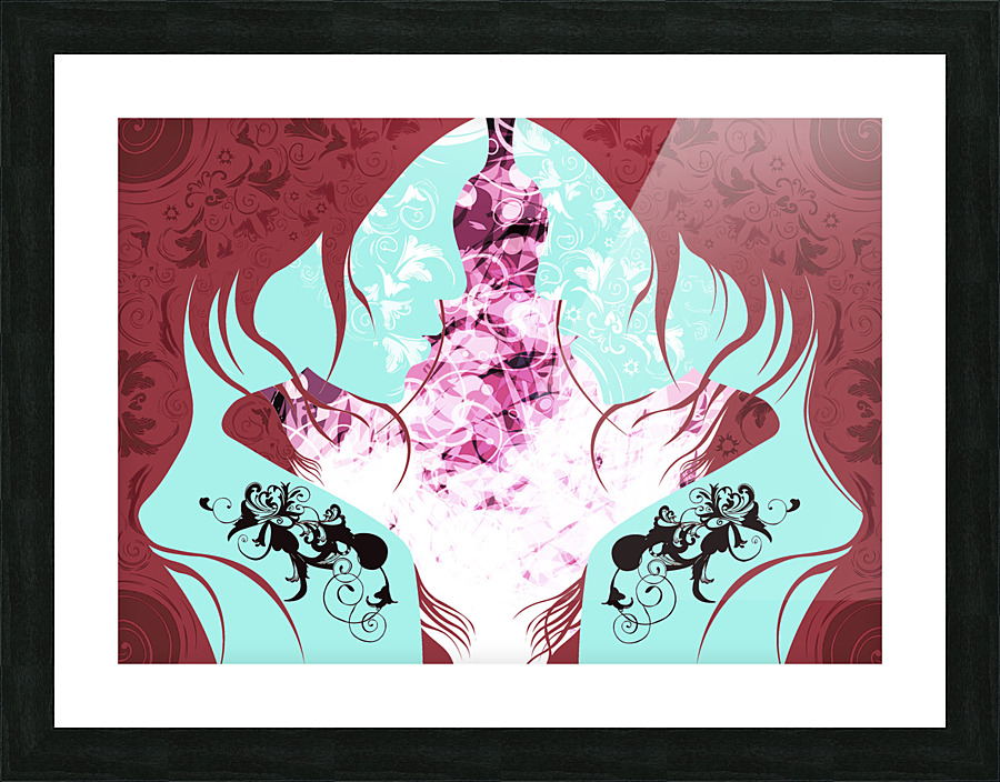 AbstractDuplicity1BriksSha2Depp Picture Frame print