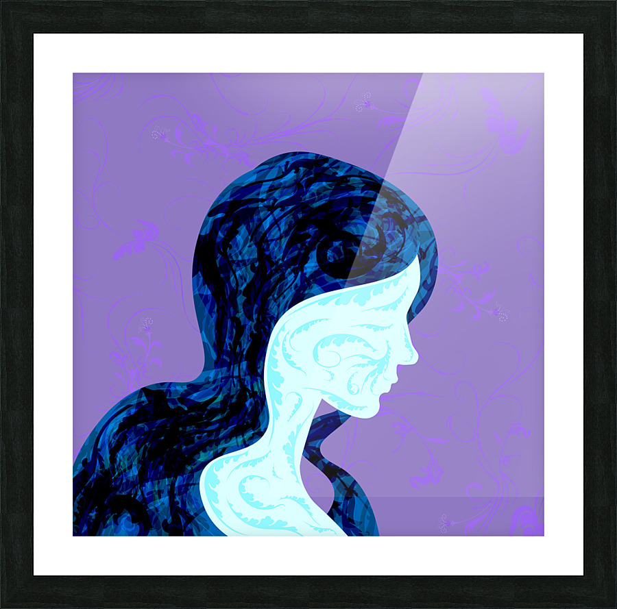 Profile2.Land DepperBlluh Picture Frame print