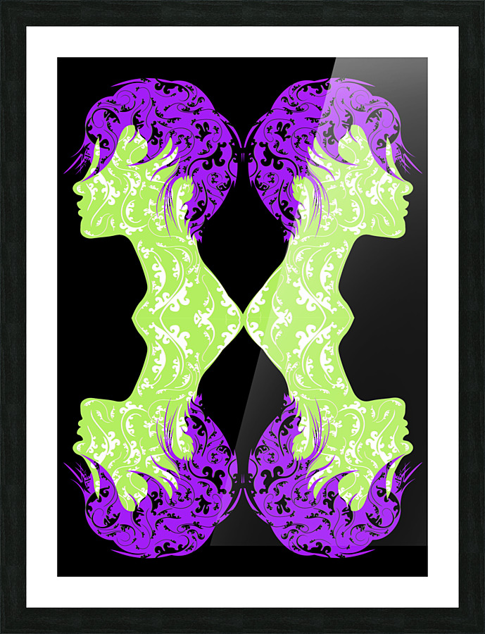 AMeditation in Four Picture Frame print
