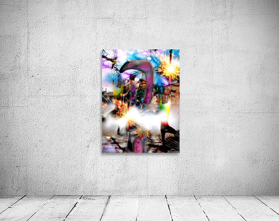 FlamingoPartyMagenta Wall Preview