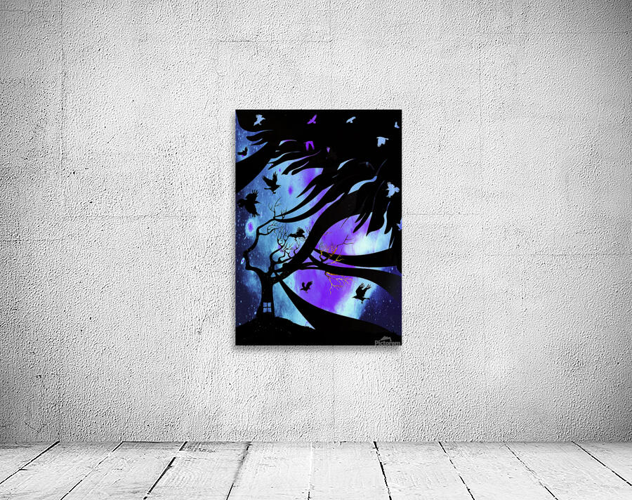 Deep Blue Purple Wall Preview