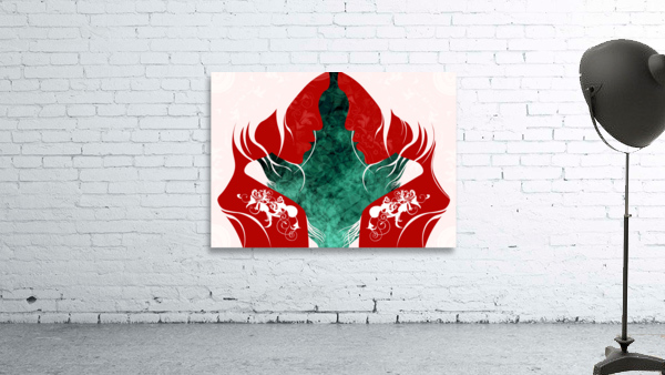 AbstractDuplicityOlvaRedTrRight Wall Preview
